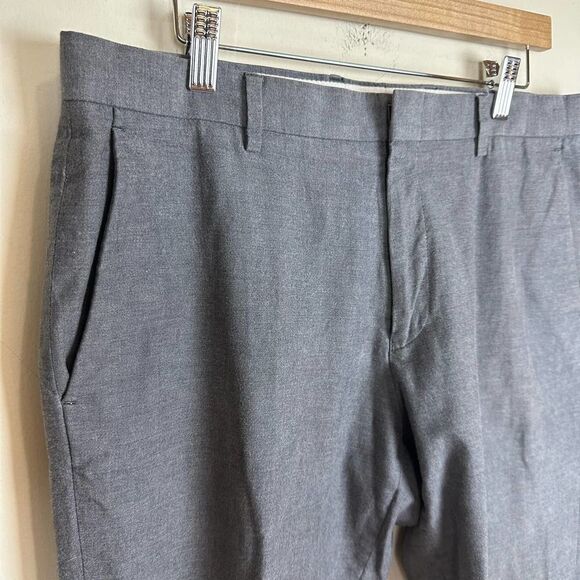 J.Crew Grey Ludlow Slim Carpini Cotton Pants 34 x 32 Read - Picture 2 of 13